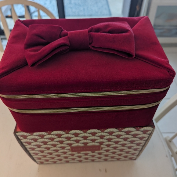 Estee Lauder Red Cosmetic Train Case - *Case Only No Products - Picture 2 of 7